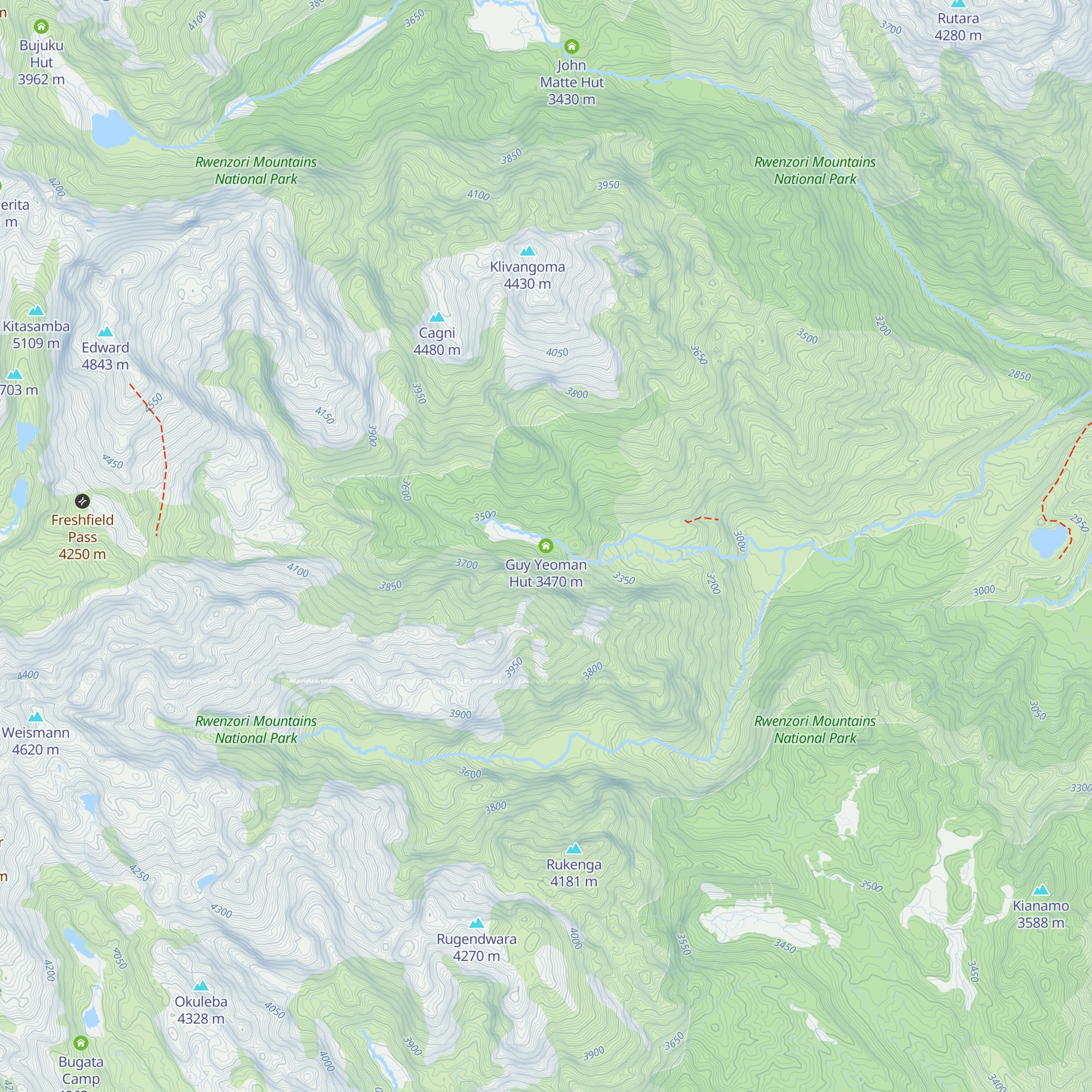 Guy Yeoman Hut map