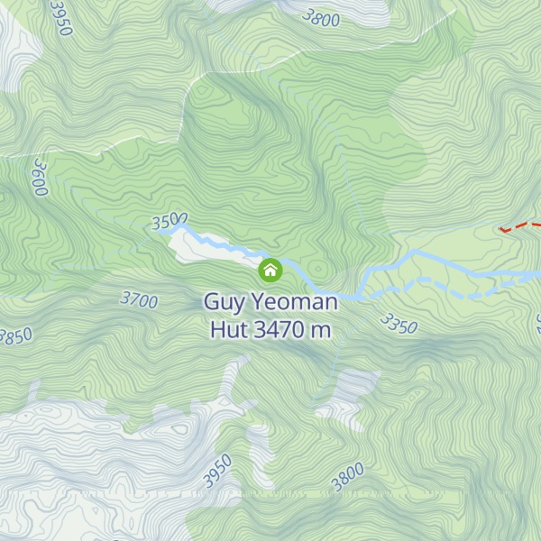 Map of Guy Yeoman Hut