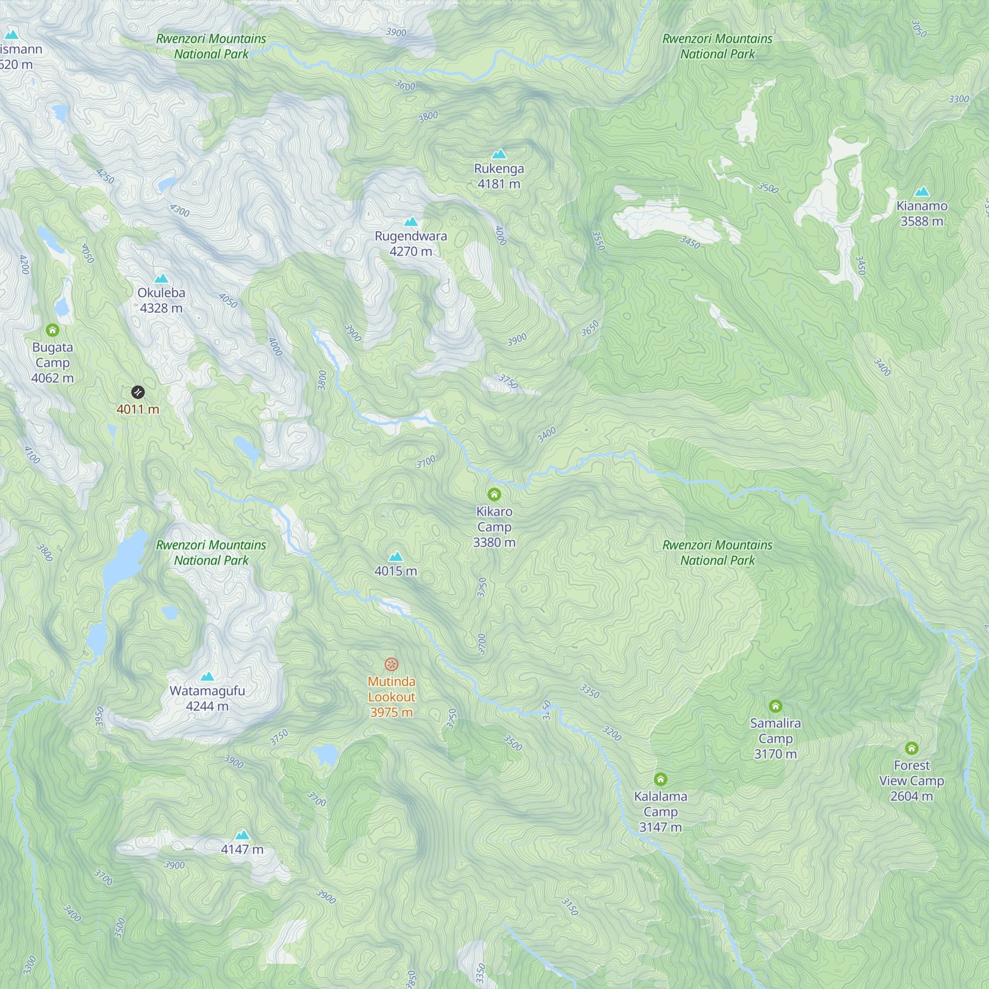 Kikaro Camp map