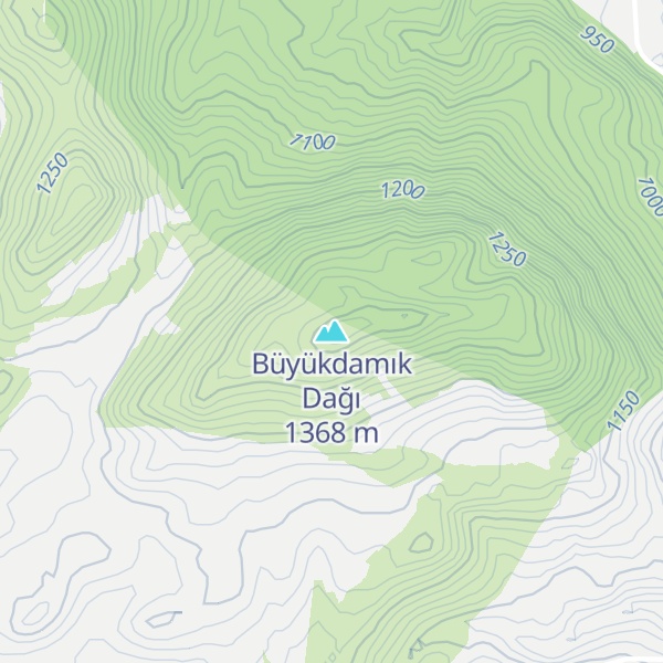 Map of Büyükdamık Dağı