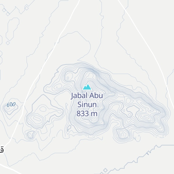Map of Jabal Abu Sinun