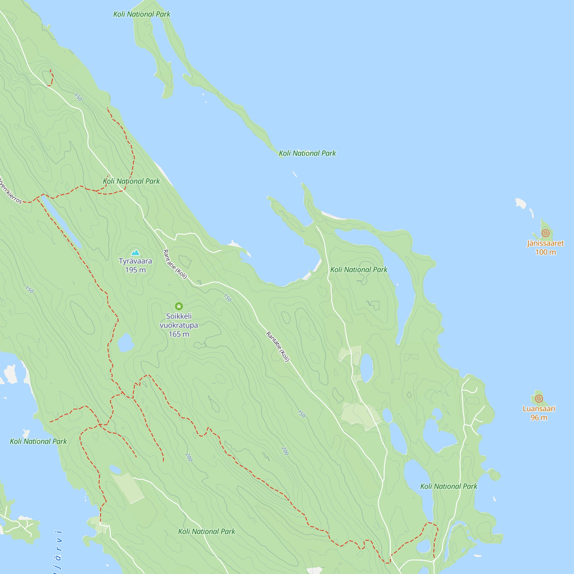 Pärnälahden kelomökki map