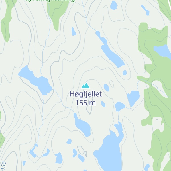 Map of Høgfjellet