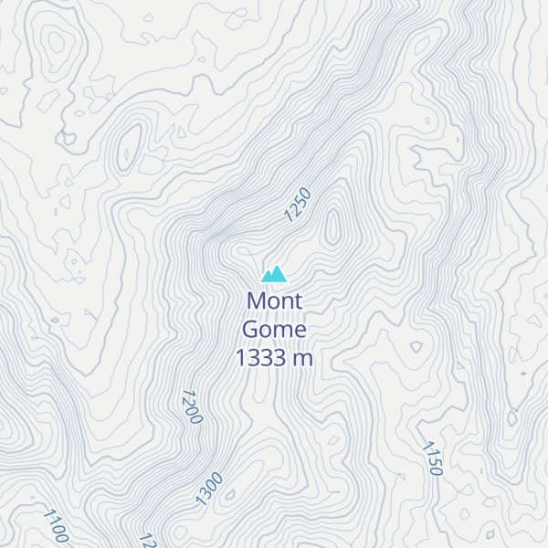 Map of Mont Gome