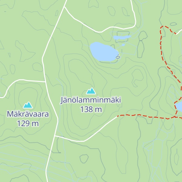 Map of Jänölamminmäki