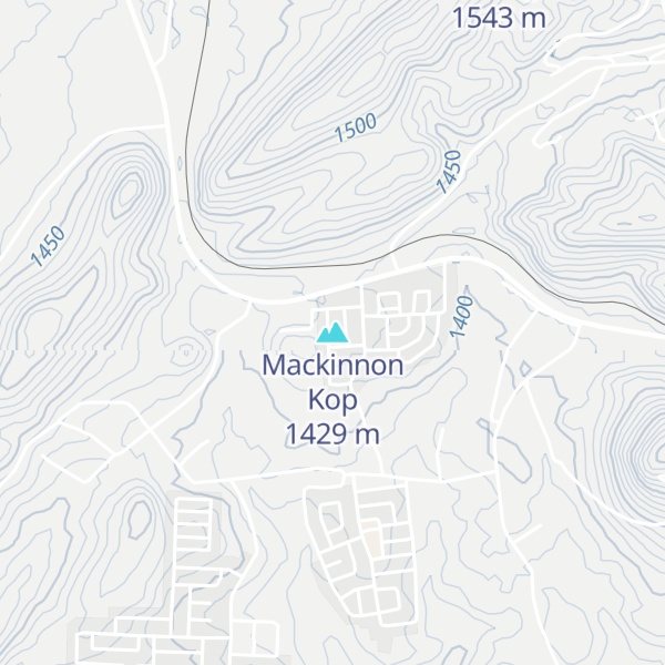 Map of Mackinnon Kop