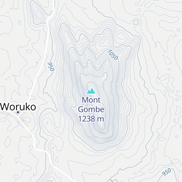 Map of Mont Gombe