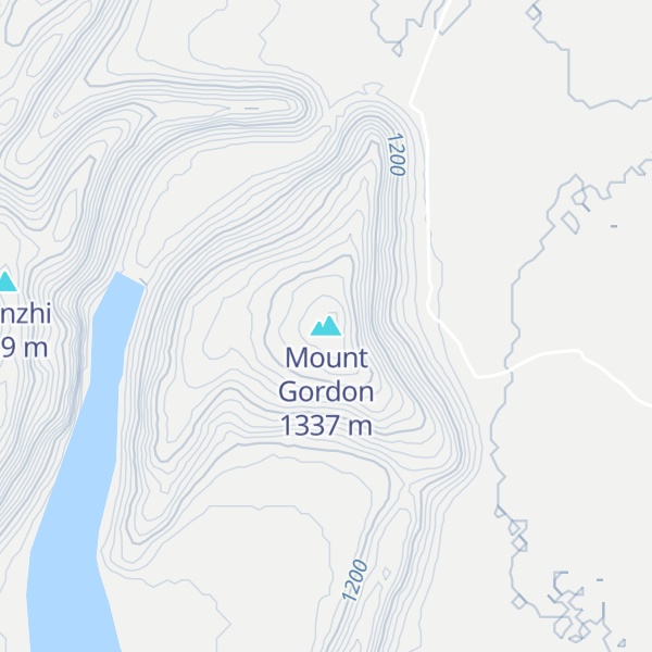 Map of Mount Gordon