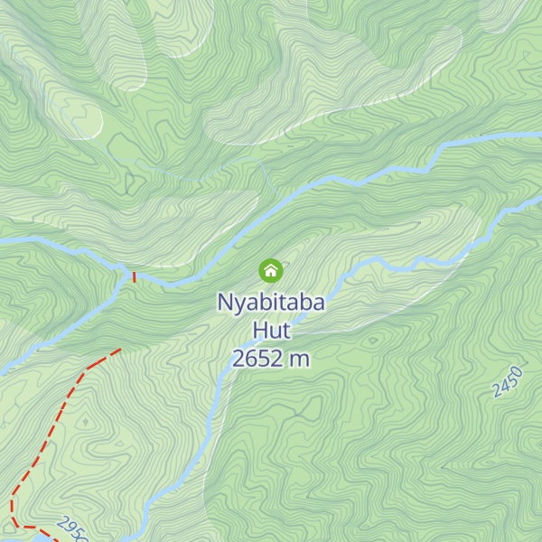 Map of Nyabitaba Hut