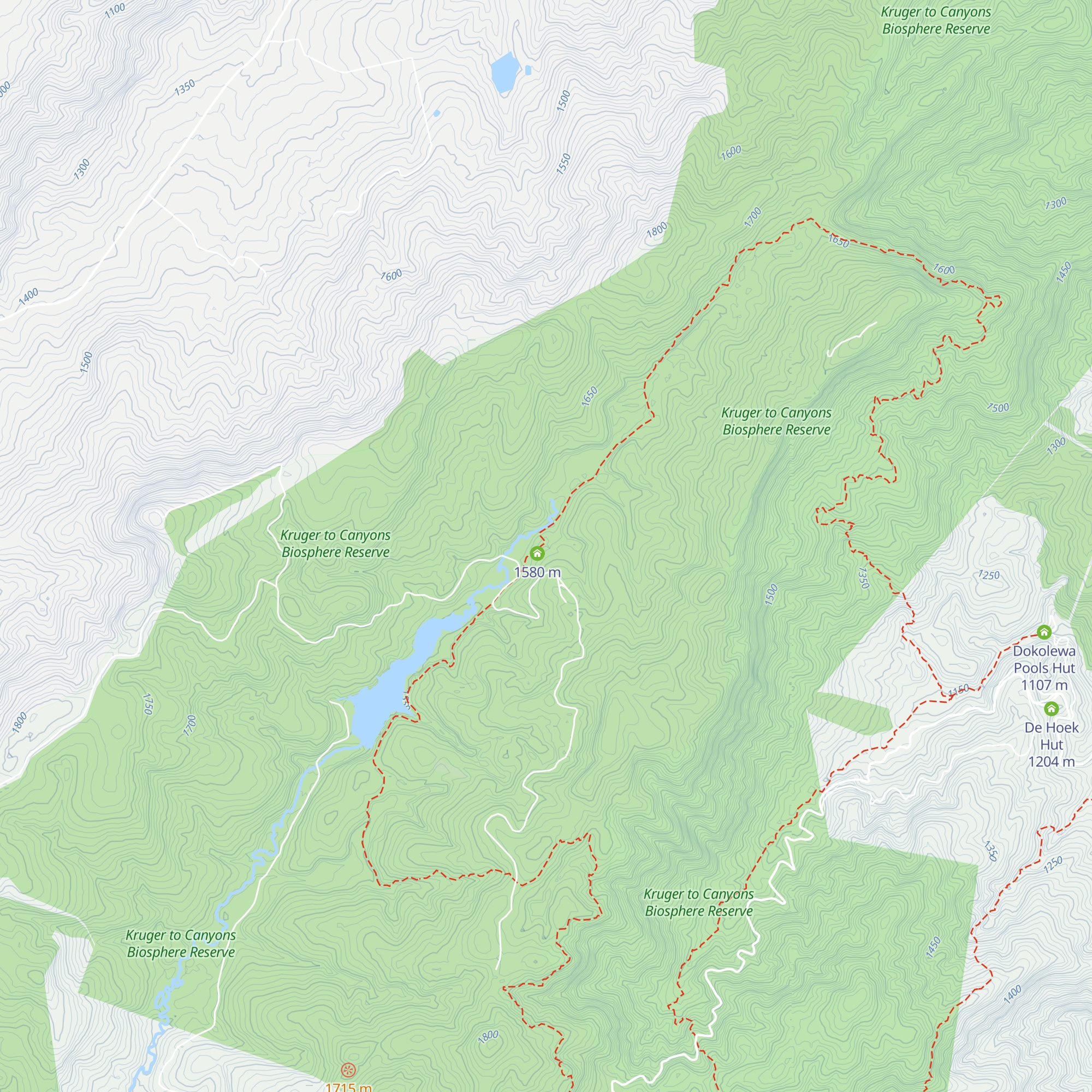 Broederstroom Hut map