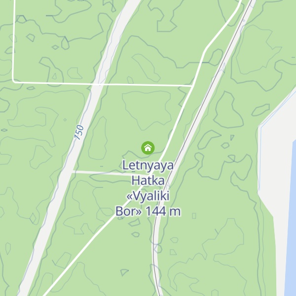 Map of Letnyaya Hatka «Vyaliki Bor»