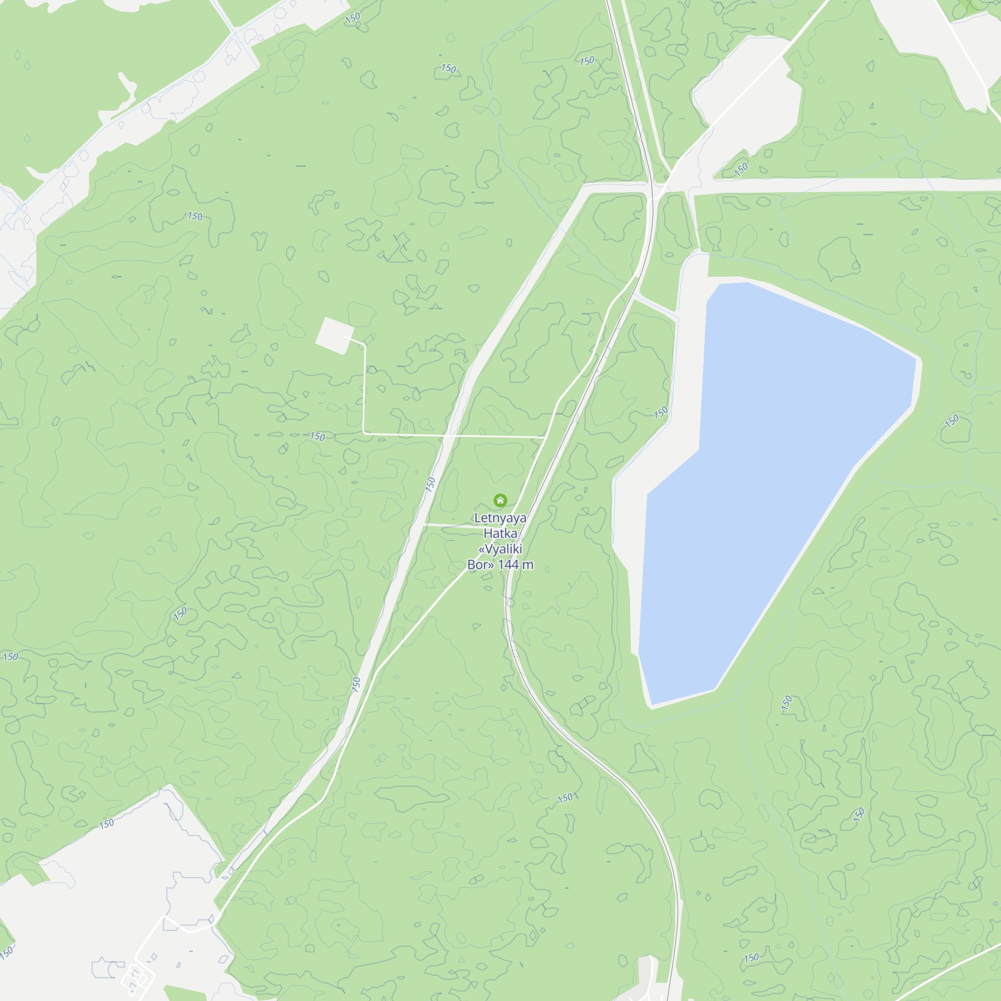 Letnyaya Hatka «Vyaliki Bor» map