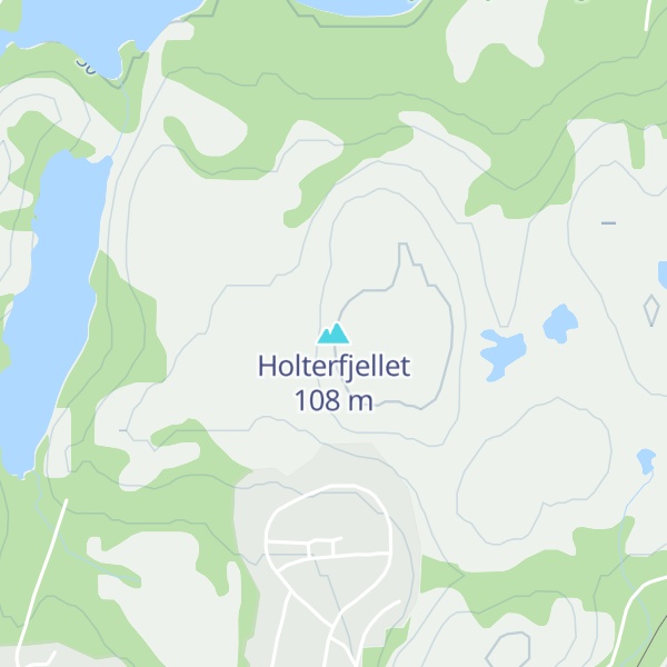 Map of Holterfjellet