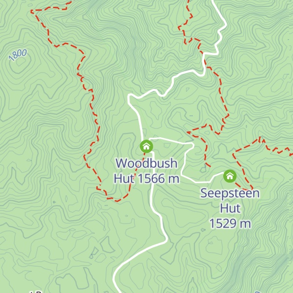 Map of Woodbush Hut