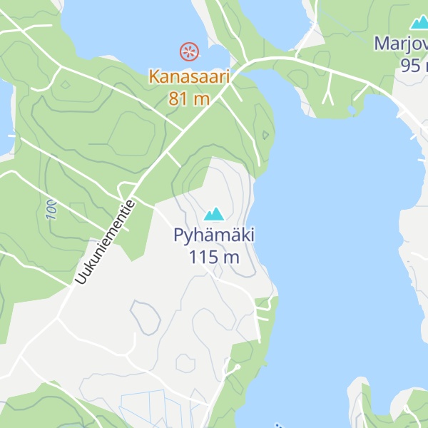 Map of Pyhämäki