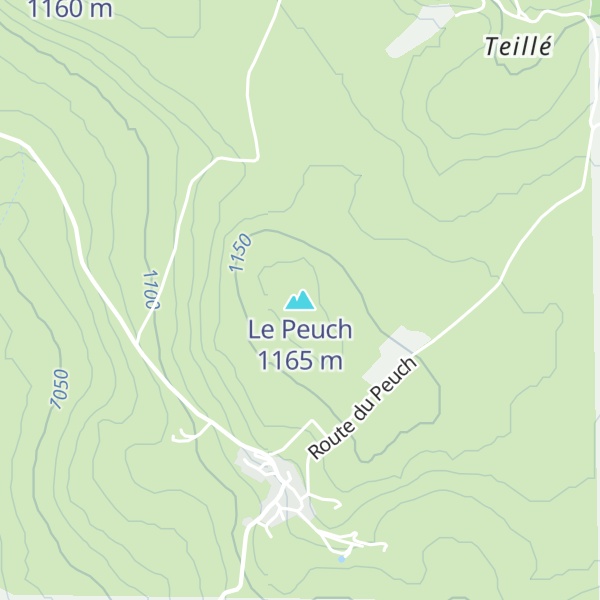 Map of Le Peuch