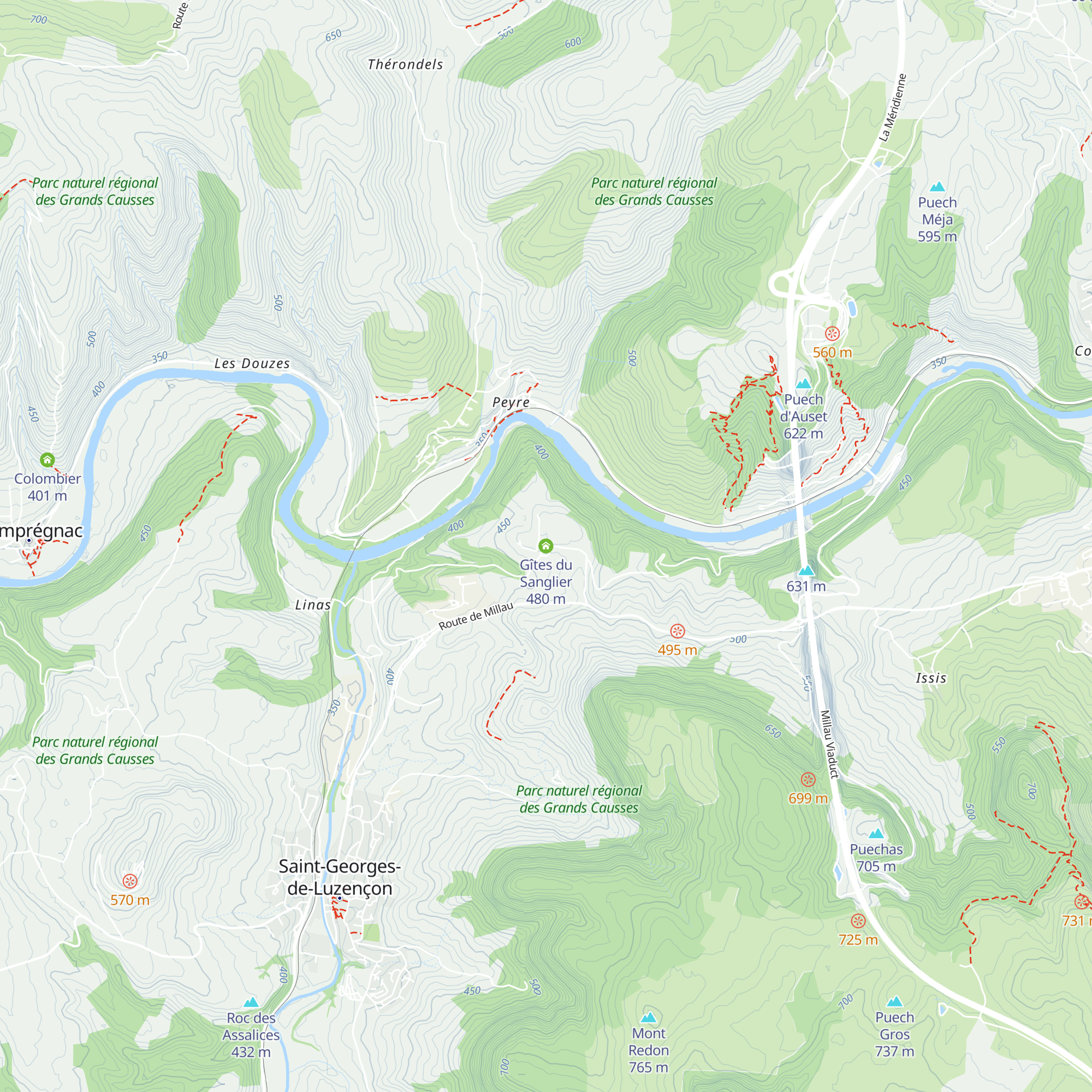 Gîtes du Sanglier map