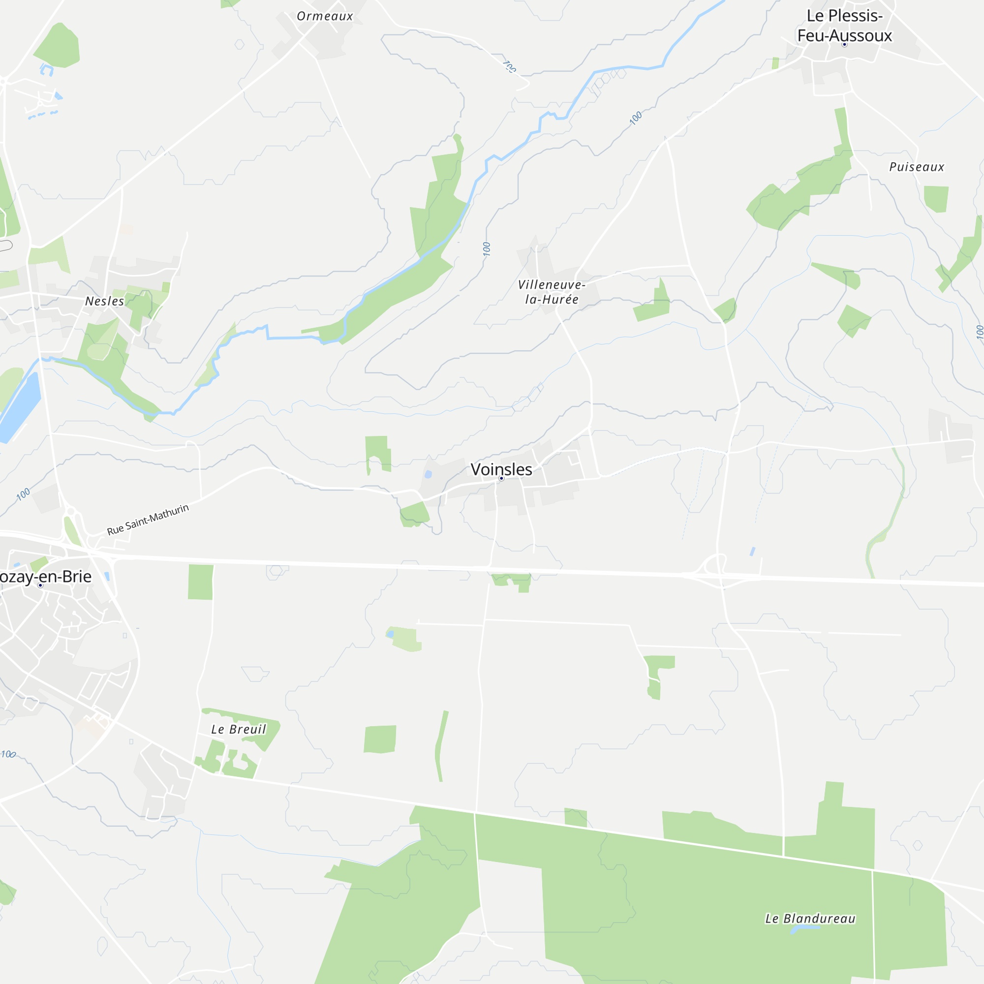 Gîte municipal de la Brie Perchée map