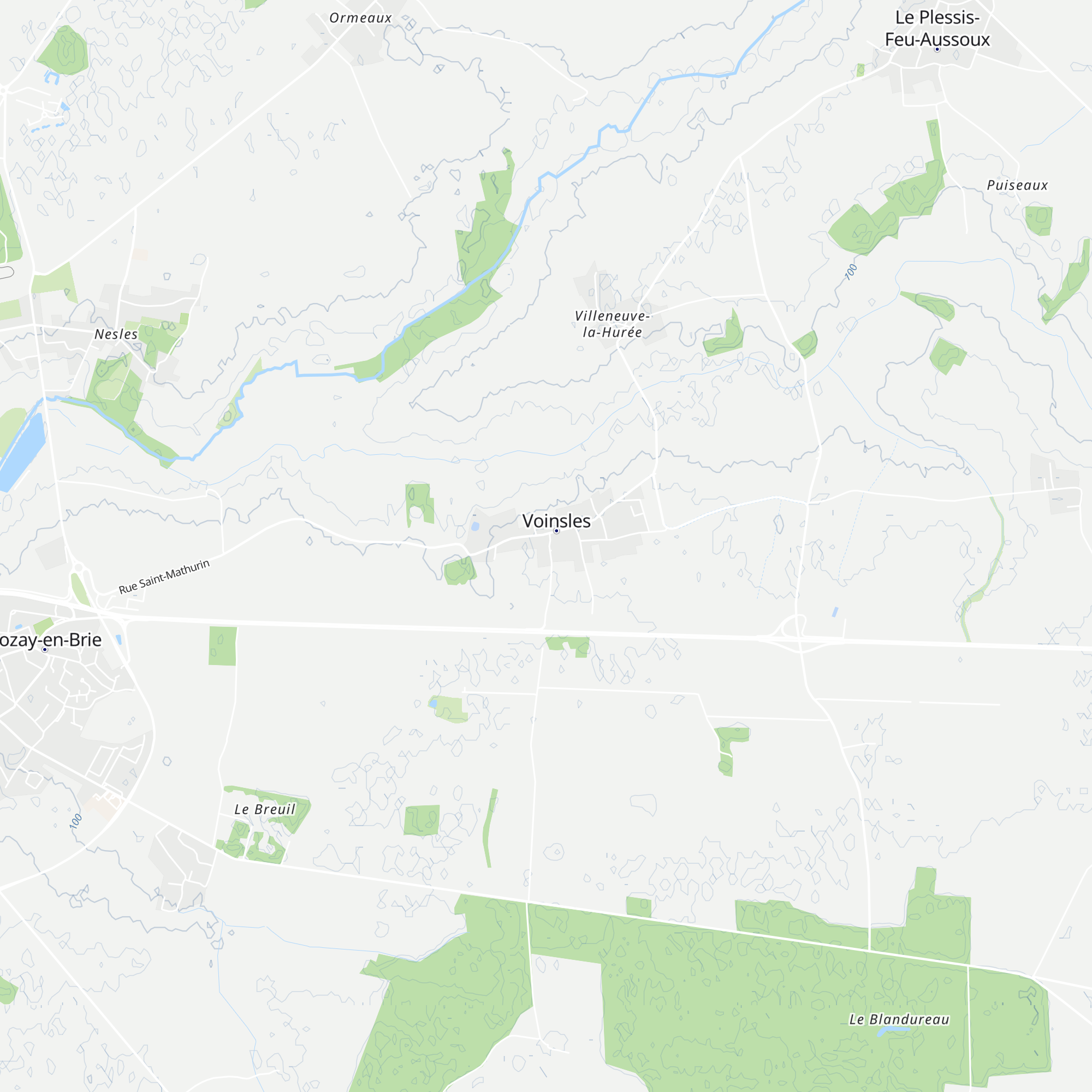 Gîte municipal de la Brie Perchée map