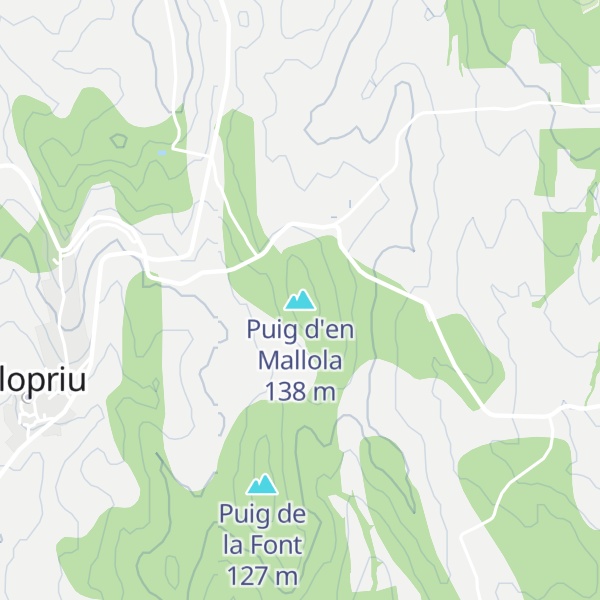 Map of Puig d'en Mallola