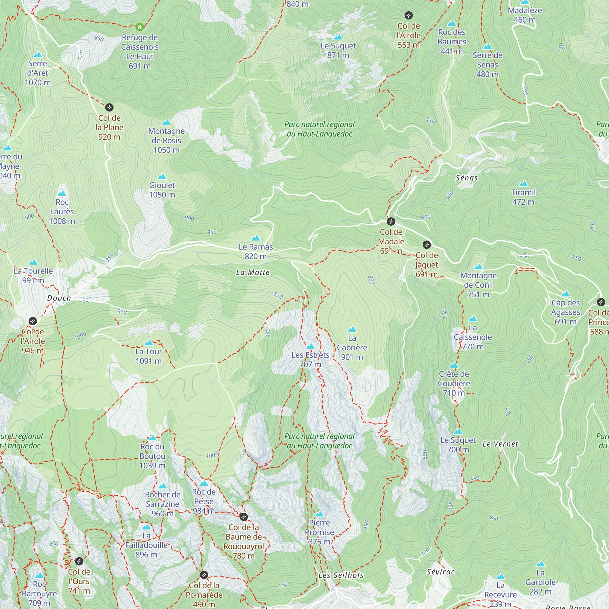 Gîte d'étape de La Fage map