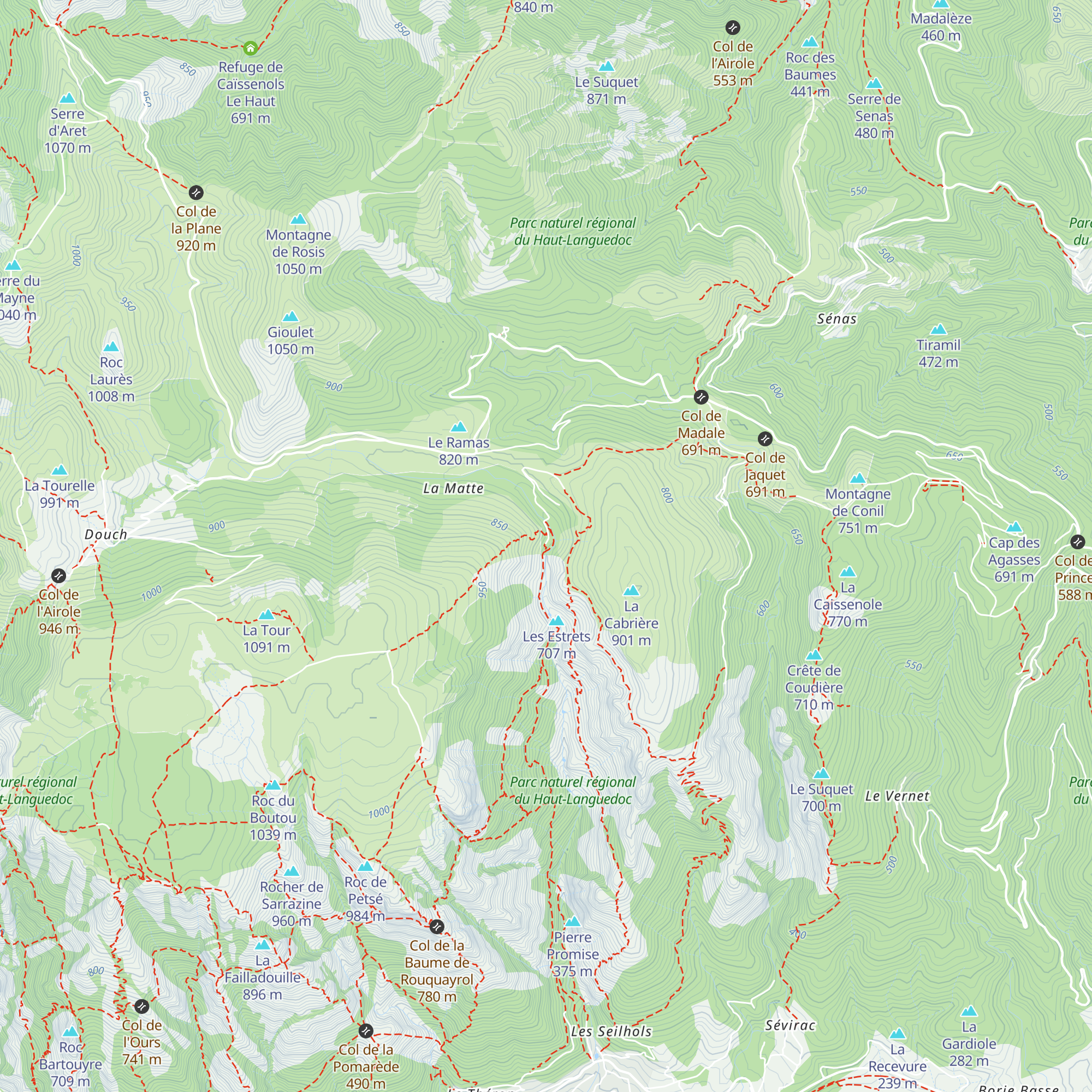 Gîte d'étape de La Fage map