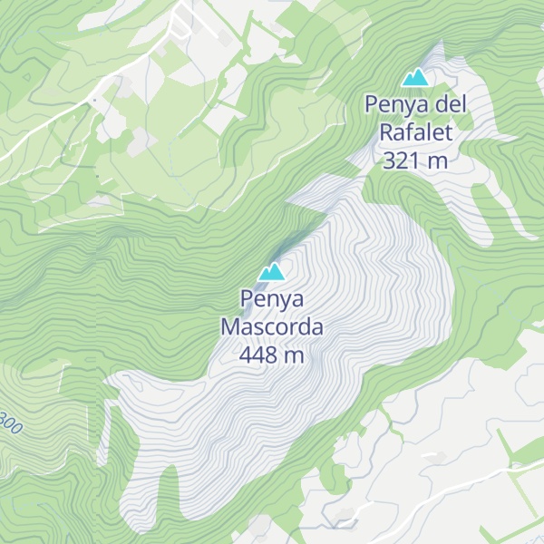 Map of Penya Mascorda