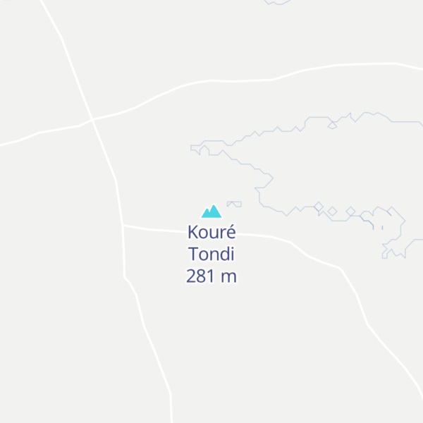 Map of Kouré Tondi