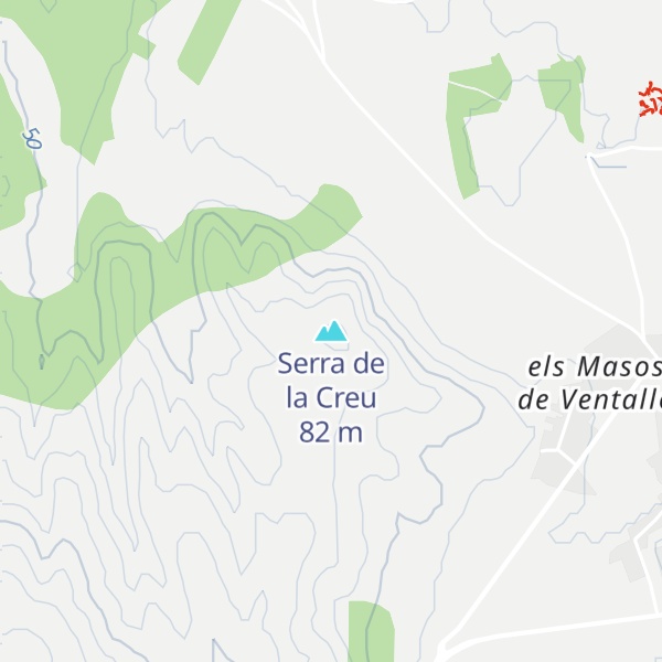 Map of Serra de la Creu
