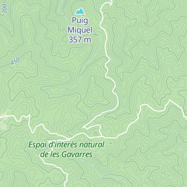 Map of Puig de Migdia