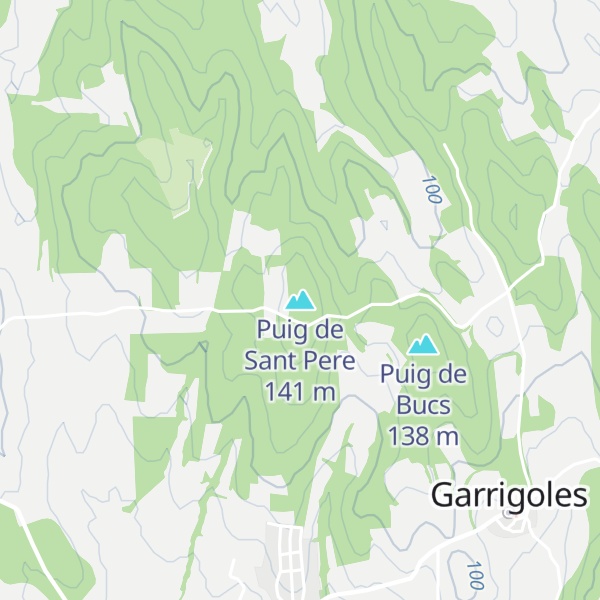 Map of Puig de Sant Pere