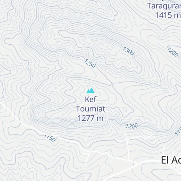 Map of Kef Toumiat