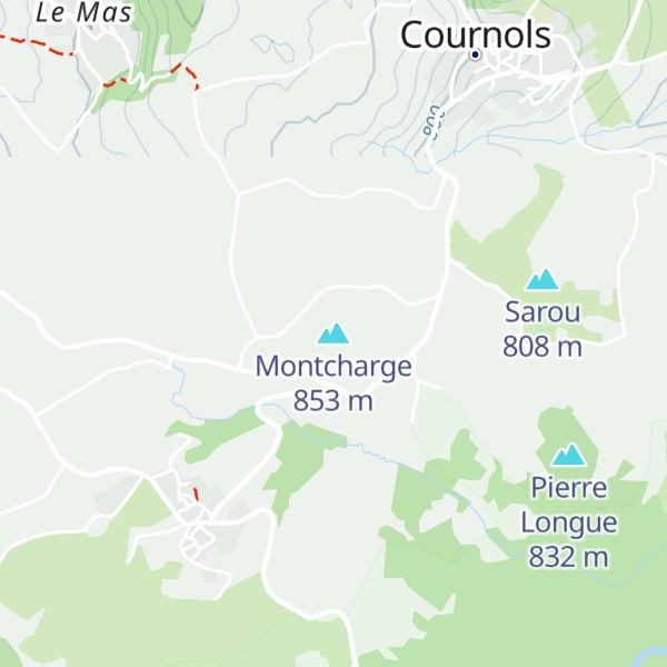 Map of Montcharge