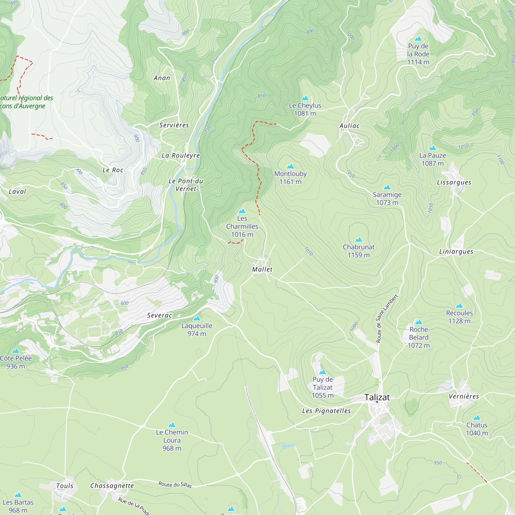 Gîte de Mallet map