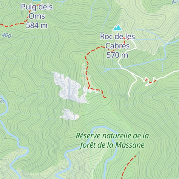 Map of Massane