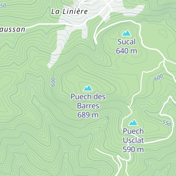 Map of Puech des Barres