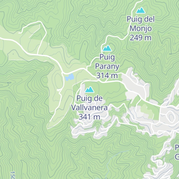 Map of Puig de Vallvanera
