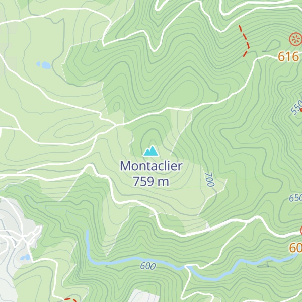 Map of Montaclier