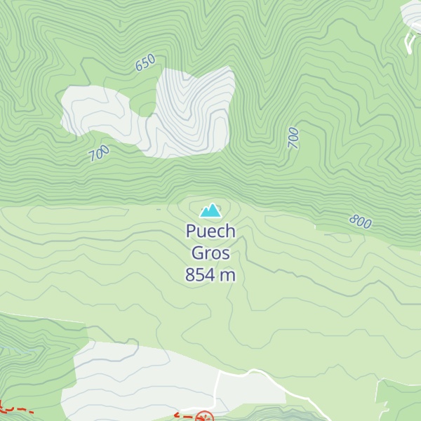 Map of Puech Gros