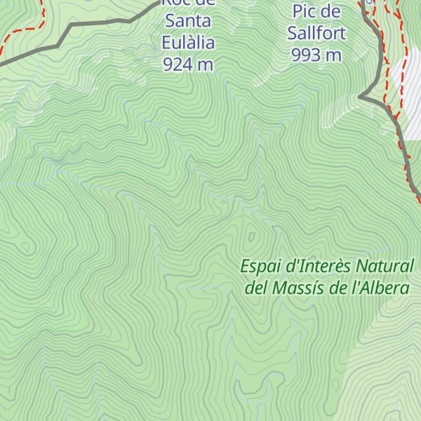 Map of Rocs Vermells