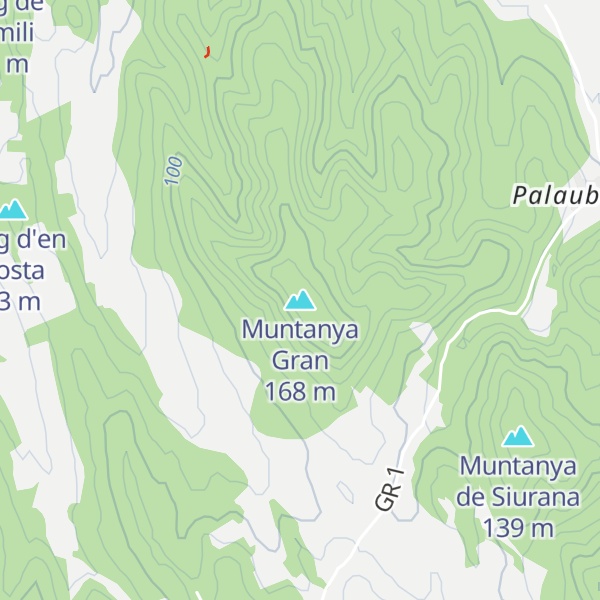Map of Muntanya Gran