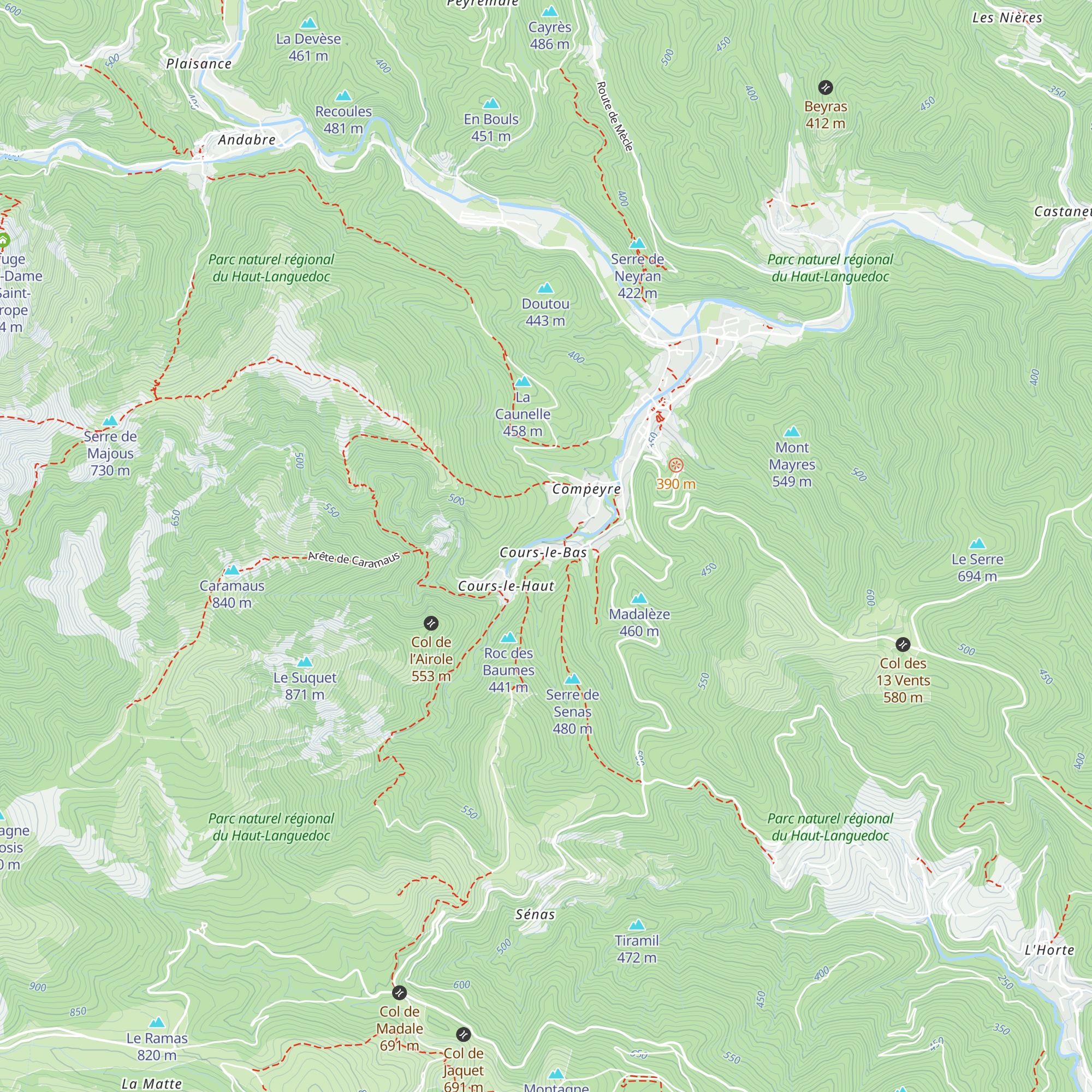 Gîte "Le Refuge du Nébuzon" map
