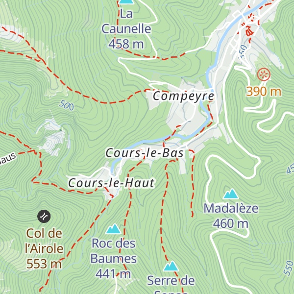 Map of Gîte "Le Refuge du Nébuzon"