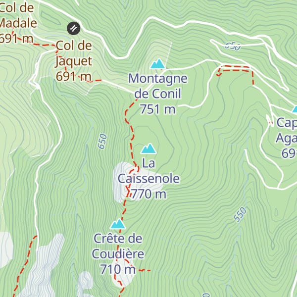 Map of La Caissenole