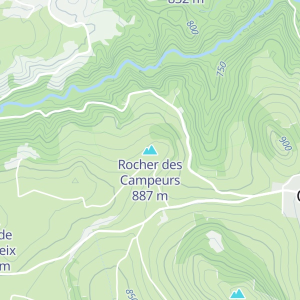 Map of Rocher des Campeurs