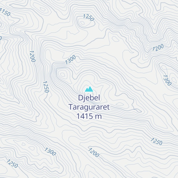 Map of Djebel Taraguraret