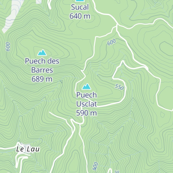 Map of Puech Usclat