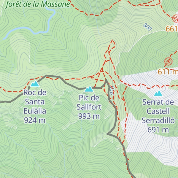 Map of Pic de Sallfort
