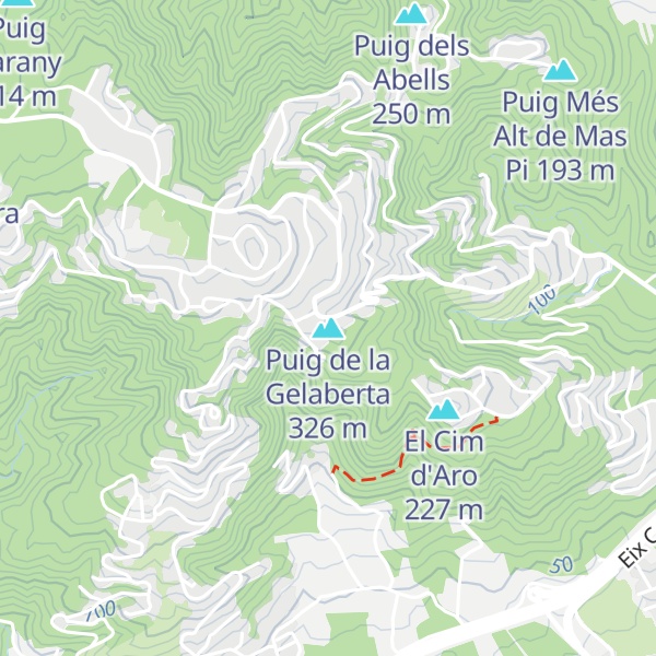 Map of Puig de la Gelaberta