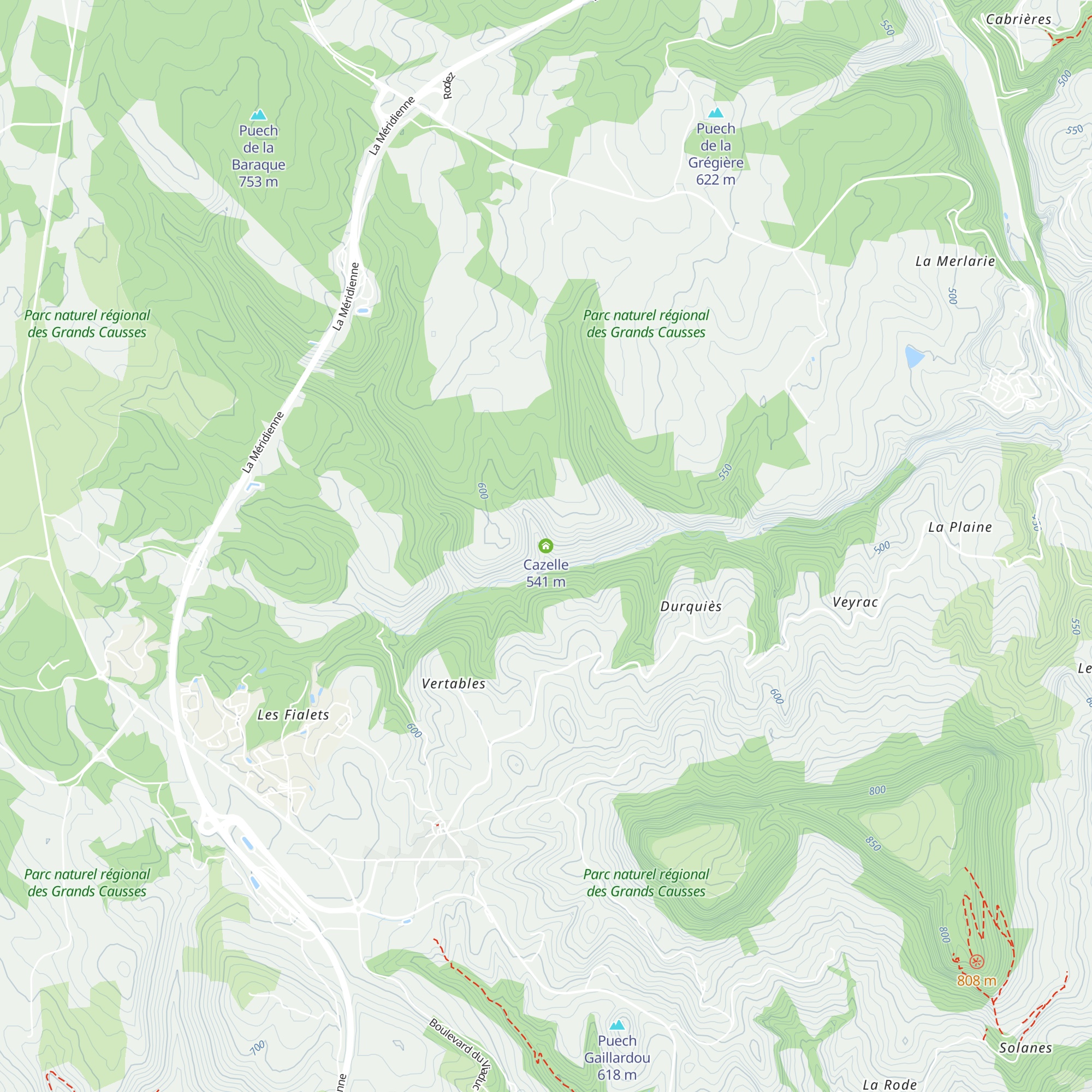 Cazelle map